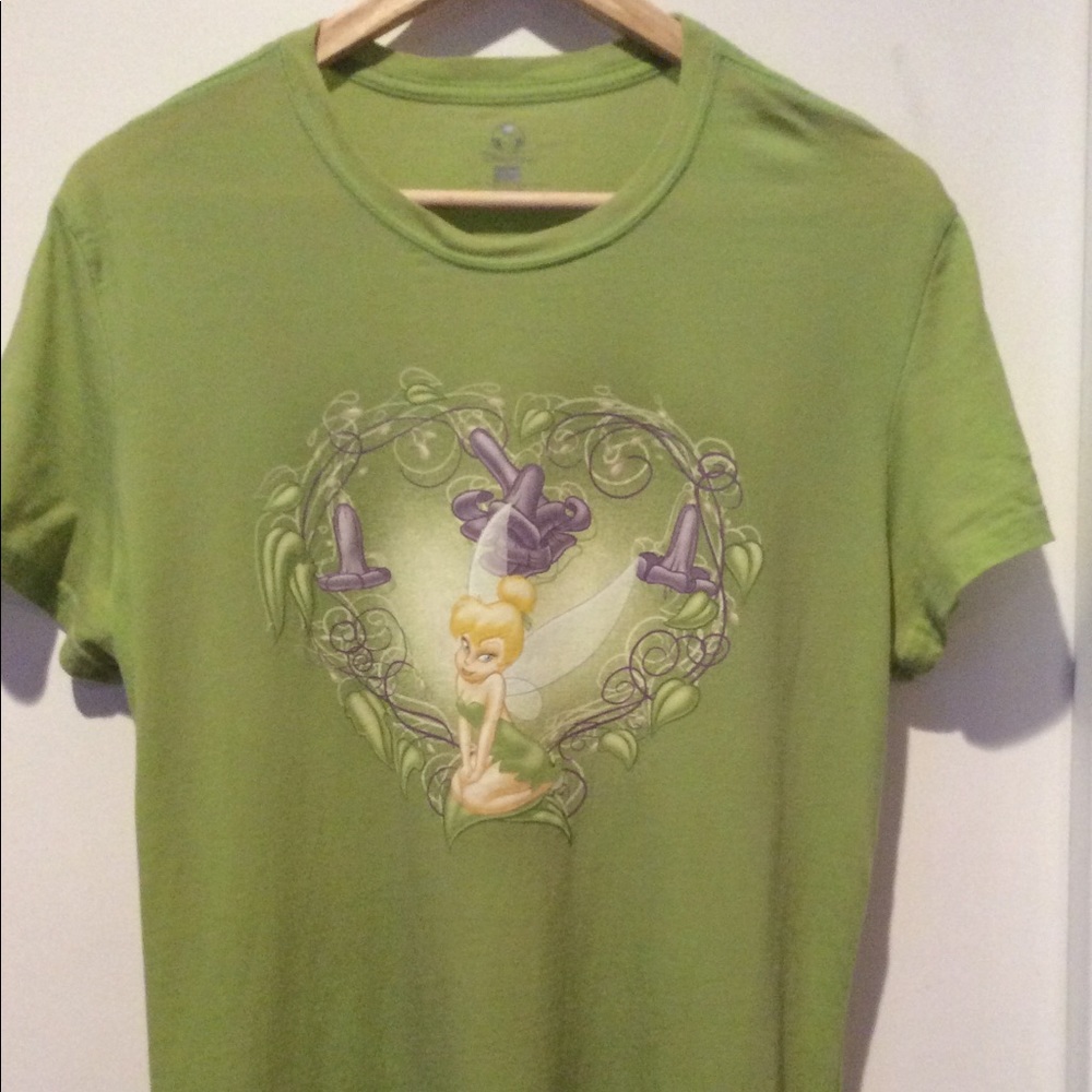 NWOT Tinker Bell Fairy Graphic Glitters Junior